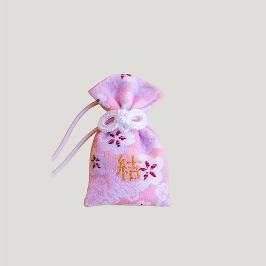 Musubi love omamori from Isahaya Shrine