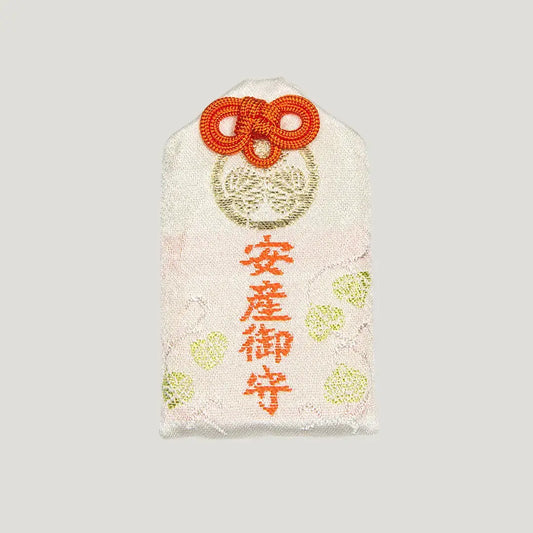 Front of 安産御守 (Safe Childbirth Omamori) from Zojoji Temple – charm for safe pregnancy, labor, and protection for mother and child